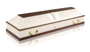 Гроб «ДК белый» комбинированный с ручками