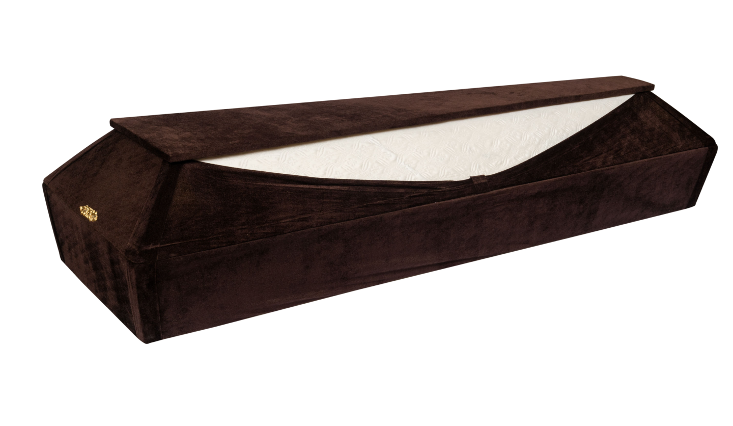 Гроб деревянный "Тканевый" №3 