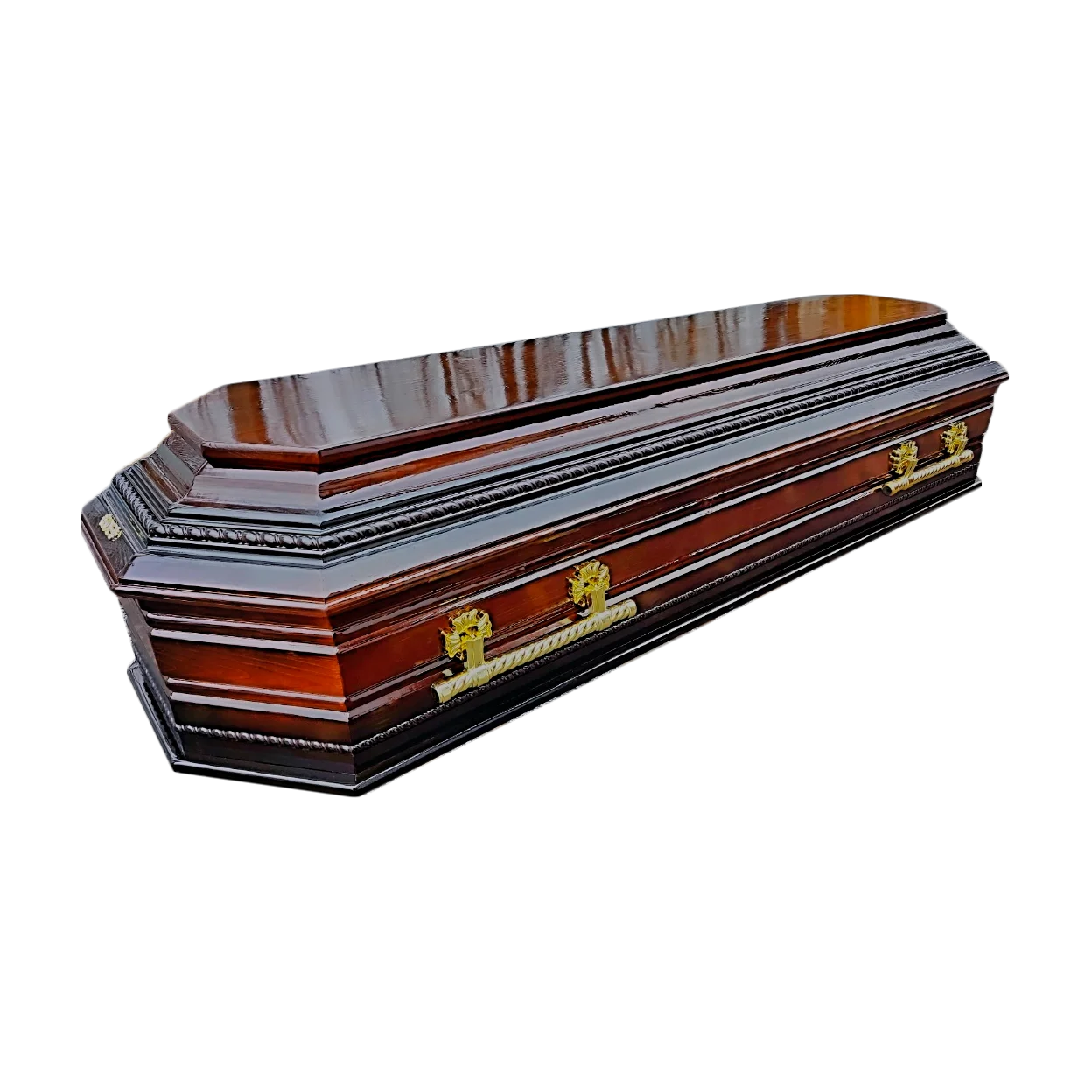 Гроб деревянный лакированный П-11 VIP