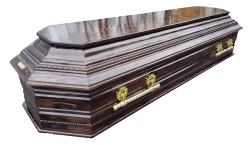 Гроб деревянный лакированный П-11 VIP