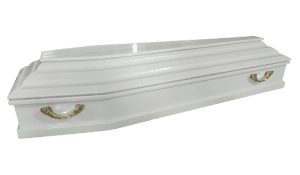 Гроб деревянный лакированный П-8