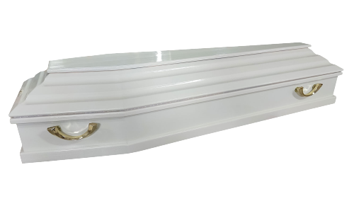 Гроб деревянный лакированный П-8